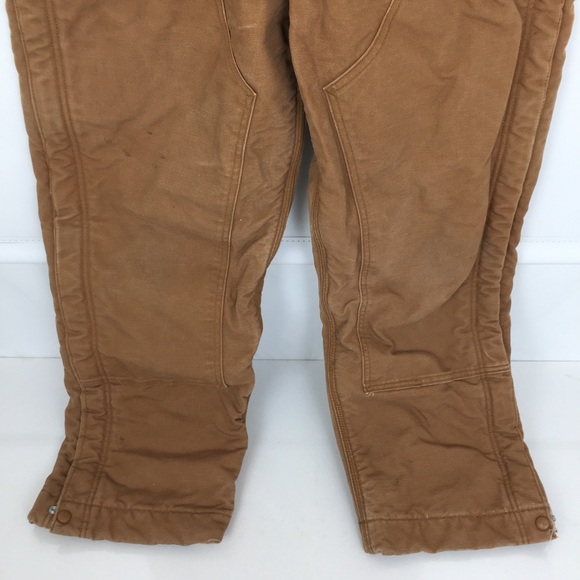 CARHARTT FR Flame Resistant Duck Bib Overalls Quilt Lined Double Knee Men’s 32 - Picture 5 of 17